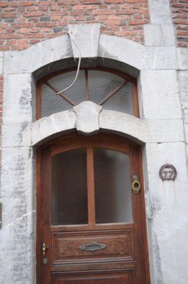 Pierre millésimée sur linteau de porte - Rue Jacquet, Rochefort