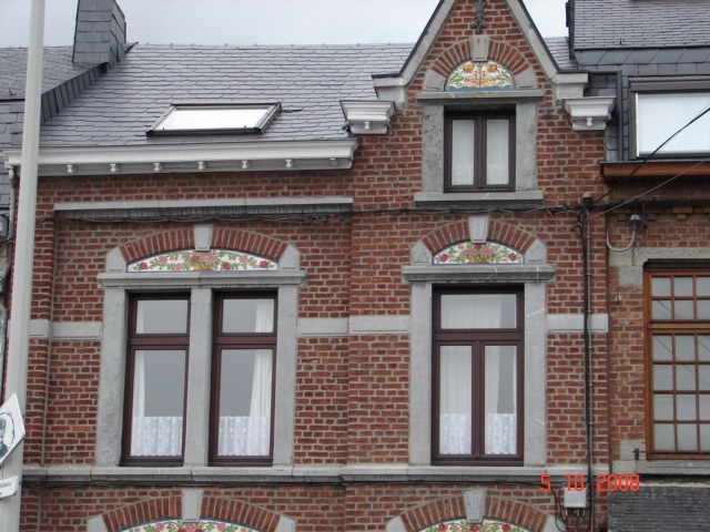 Mosaïques en imposte - Rue de Behogne 67 - Rochefort *