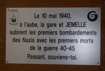 Souvenir du bombardement de la gare de Jemelle